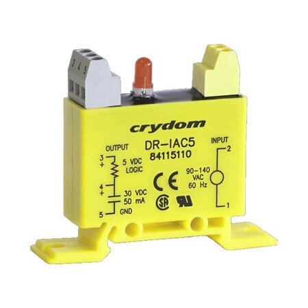 CRYDOM Input Module  Din Rail Mount 17.5Mm  5Vdc  10-48V DR-IDC5A